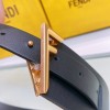 Fendi Fendi First Gold Logo Buckle Belt 6cm