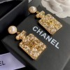 Chanel pearl tag drop earings