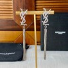 YSL long earings gold/ silver