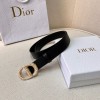 Dior black belt 3cm