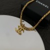 Chanel necklace gold 03