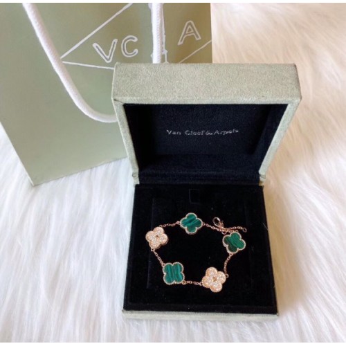 VCA green gold bracelet