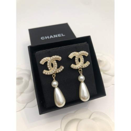 Chanel pear long earings