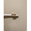 Valentino gold logo white leather belt 2.0cm