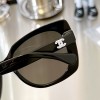 Chanel black side logo sunglasses