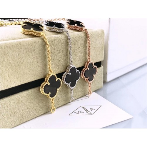 VCA black bracelet gold/ silver/ rose gold