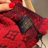 Louis Vuitton scarf red