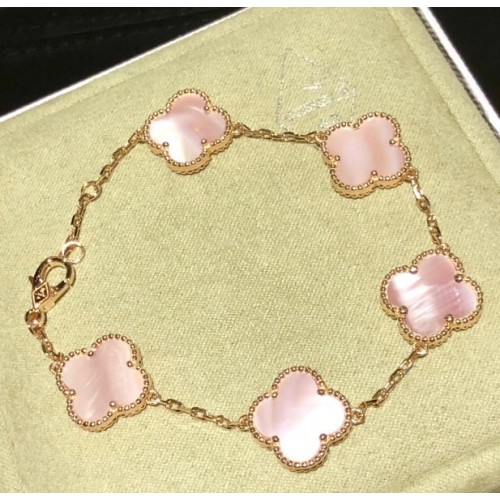 VCA pink bracelet gold