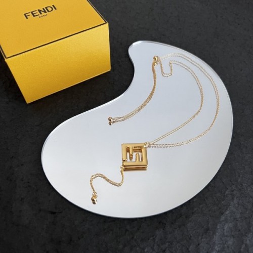 Fendi necklace golden