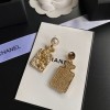 Chanel pearl tag drop earings