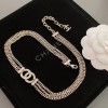 Chanel silver necklace