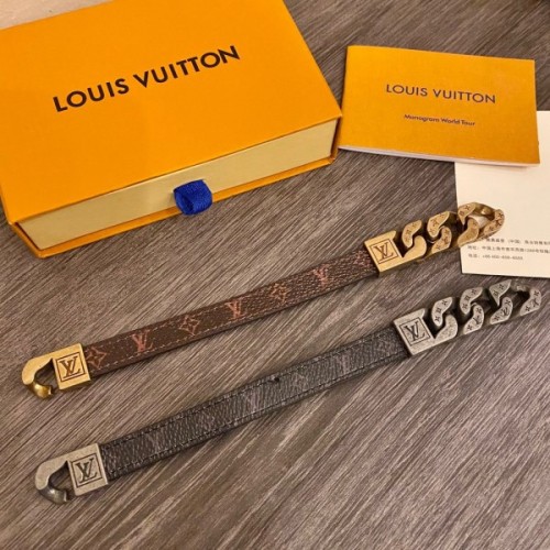 Louis Vuitton men bracelet gold/ silver