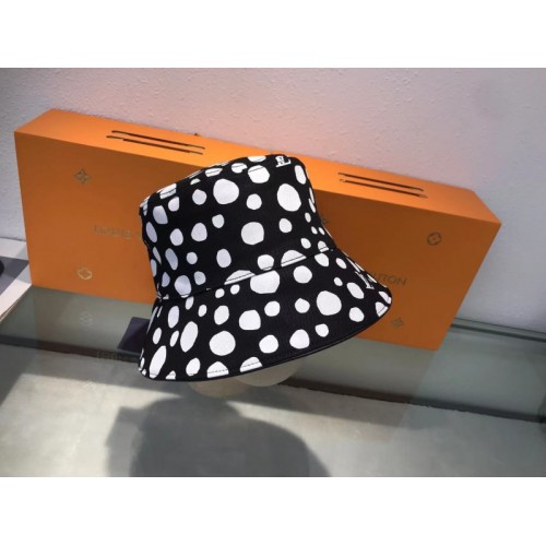 Louis Vuitton x YK Reversible Black Painted Dots Bucket Hat