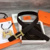 Hermes Belt golden guilloché buckle 3.8cm