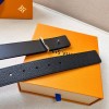 Louis Vuitton LV logo belt 3.5cm
