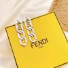 Fendi silver earings