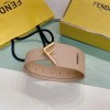 Fendi Fendi First Gold Logo Buckle Beige Belt 6cm