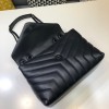 YSL MONOGRAM LOULOU SMALL SIZE ALL BLACK