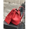 YSL Paris VII Hobo Red Leather Bag