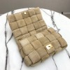 Bottega Veneta The Chain Cassette Brown Velvet Bag