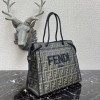 Fendi Roma Tote Bag Green FF