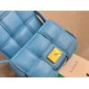 Bottega Veneta Candy Padded Cassette Blue Leather Bag