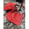 YSL Paris VII Hobo Red Leather Bag