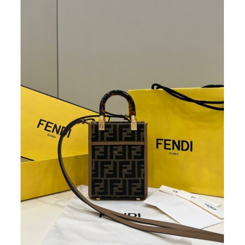 FENDI Mini FF Sunshine Shopper Tote