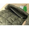 Bottega Veneta Cassette Intrecciato-nylon green cross bag