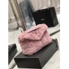 YSL Puffer Merino Shearling & Lambskin Pink 29cm