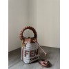 Fendi MON TRESOR brown twist handle bag