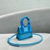 Jaquemus Le Chiquito blue leather 18cm bag