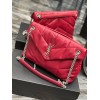 YSL Black Puffer Red Leather Large Bag