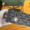 Goyard Minaudiere Coated Gray Canvas Bag