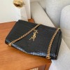 YSL Kate Medium Reversible Croc-Embossed Crossbody Bag