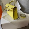 Hermes Kelly Mini Yellow Leather