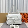 Balenciaga superbusy white leather bag