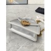 Dolce & Gabbana Silver Leather Top-Handle Bag