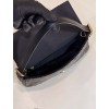 Fendi Mini Baguette black sequinned leather bag