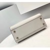Fendi Medium Peekaboo Leather White Bag