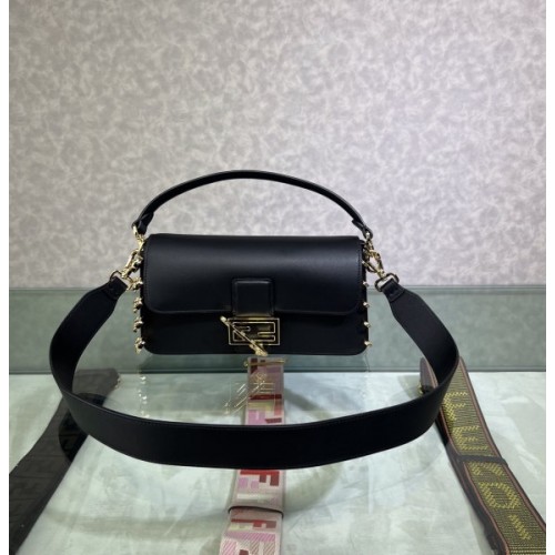 Fendi x Versace Baguette Black Medium Bag