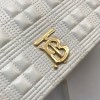 Burberry quilted Lola crossbody bag white