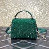 Valentino Vsling Krystal green hand bag