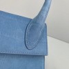 Jacquemus tote bag blue 18cm