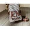 Fendi MON TRESOR brown twist handle bag