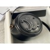 Celine Oval Cuir Triomphe black calfskin bag