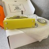 Hermes Kelly Mini Yellow Leather