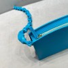 Jacquemus La Vague leather blue shoulder bag