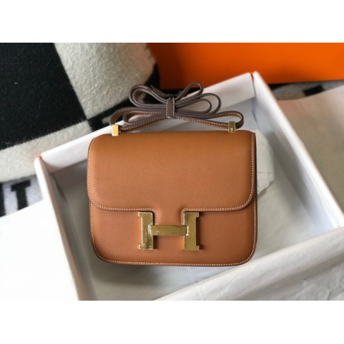 Hermes Constance 24 Brown Epsom Gold Bag