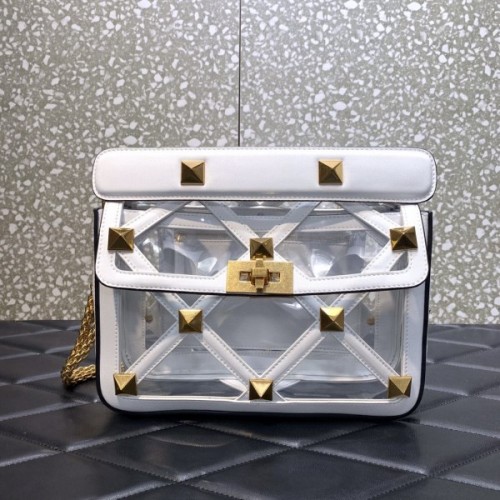 VALENTINO Garavani Stud white nylon bag